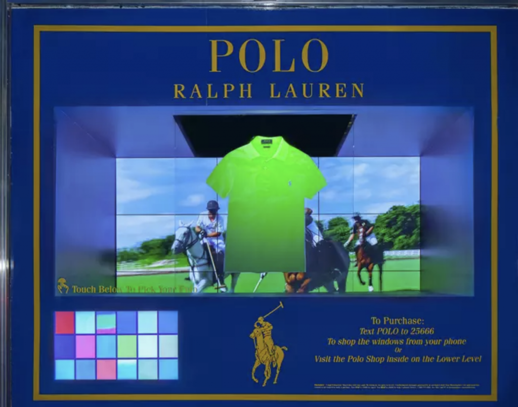 Ralph Lauren-interactive display